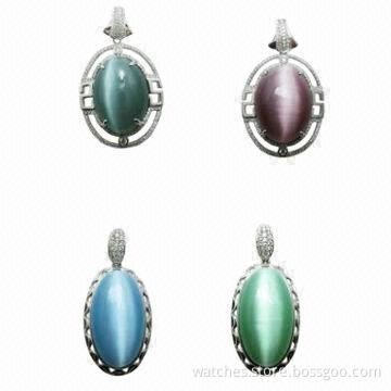 2014 Fashion Sterling Silver Stone Pendant, OEM Orders Welcomed, Fine Unique Jewelry for Women